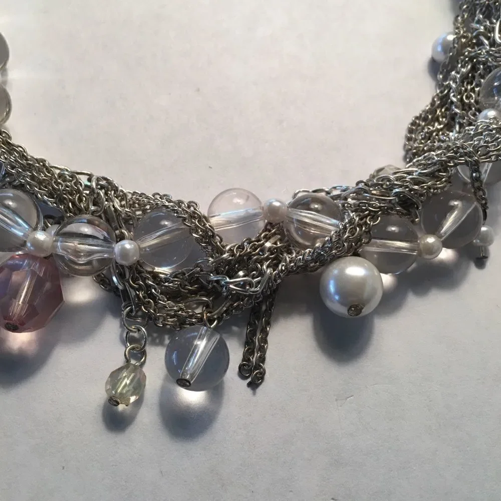 Crystal beaded necklace